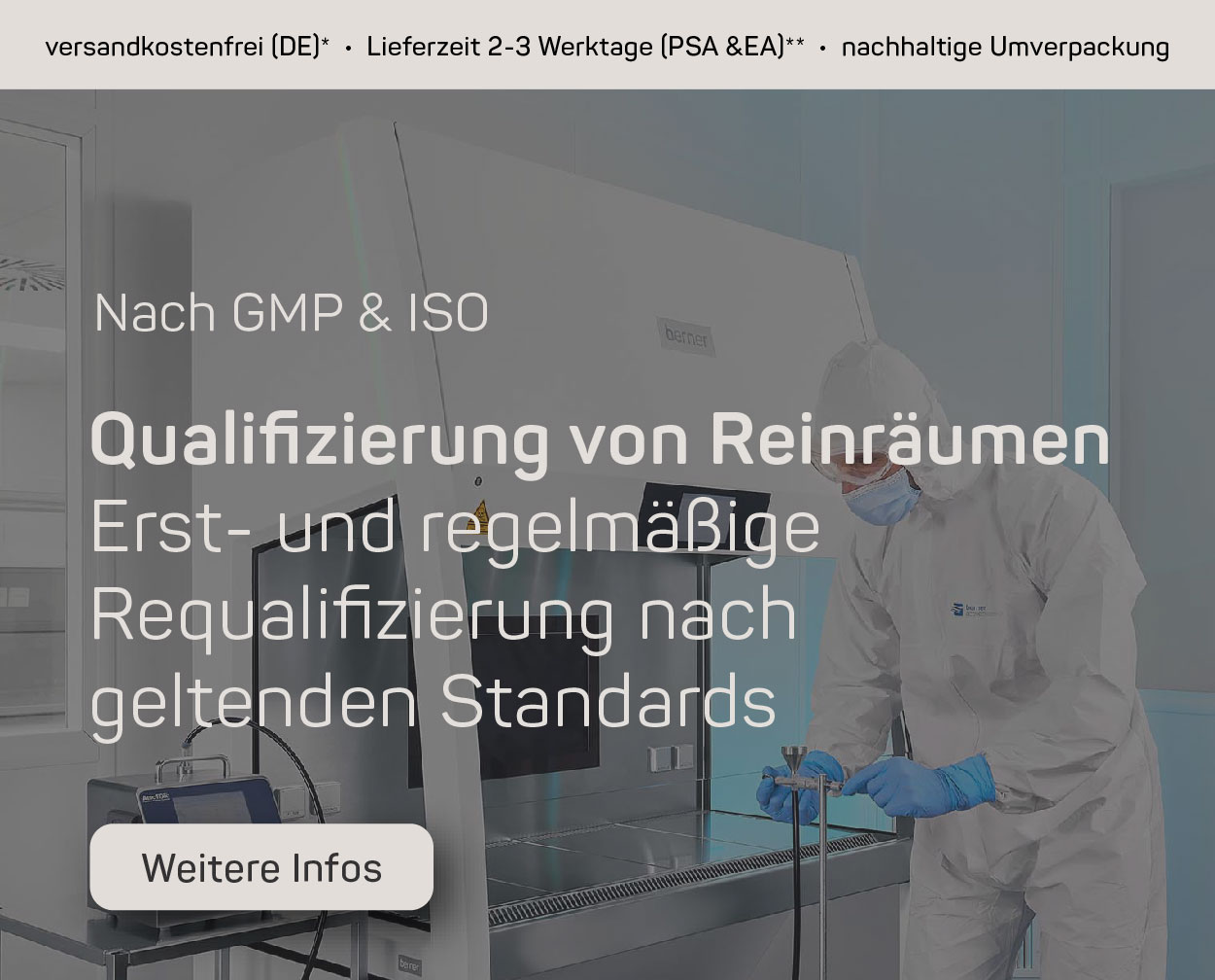 Reinraum Qualifzierung