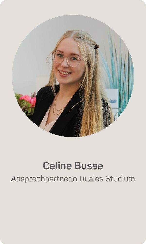 Celine Busse - Ansprechpartnerin Duales Studium