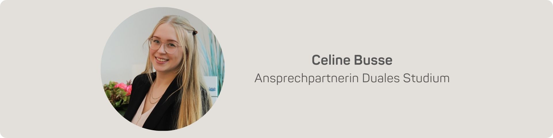 Celine Busse - Ansprechpartnerin Duales Studium